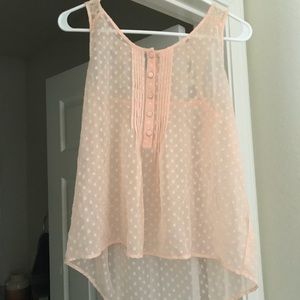 Light pink tank.